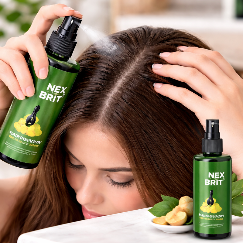 Extras: Include a small product bottle on a counter nearby,...