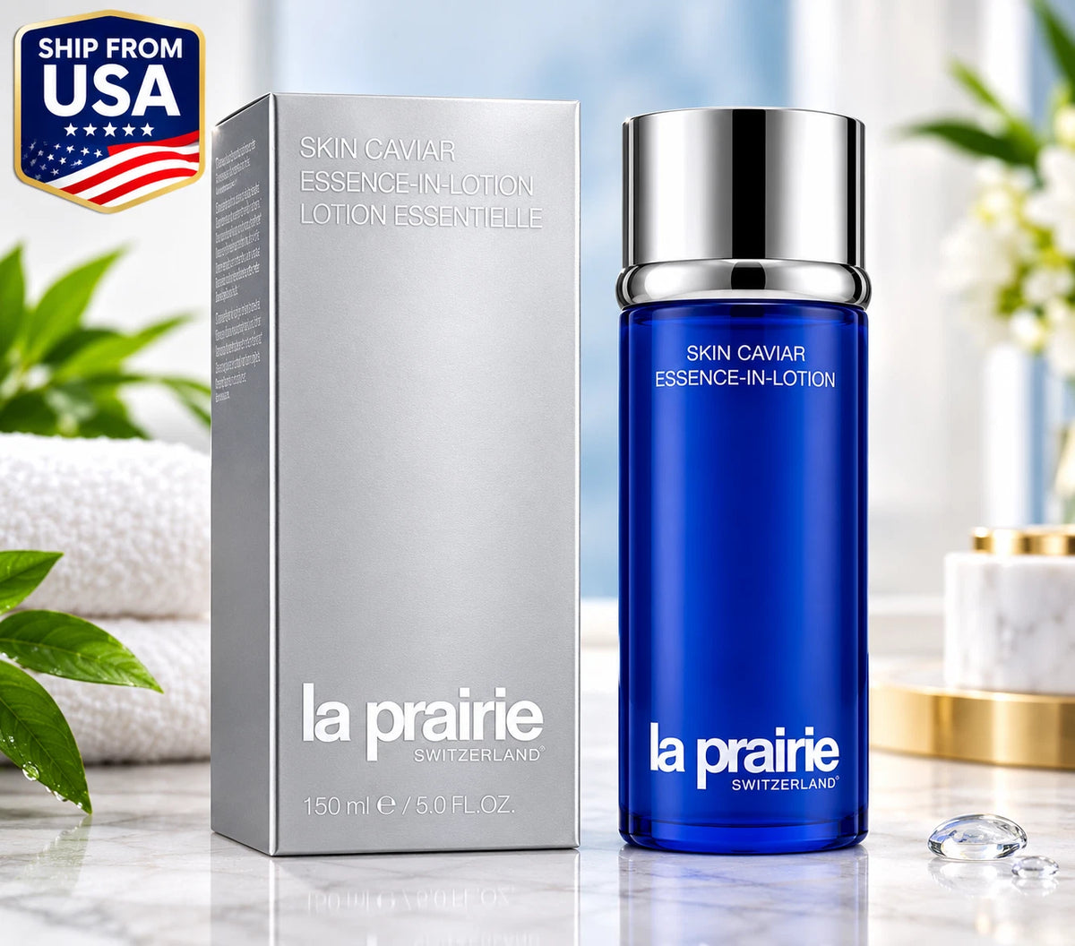 La Prairie Skin Caviar Essence-In-Lotion 150ml / 5oz New in box