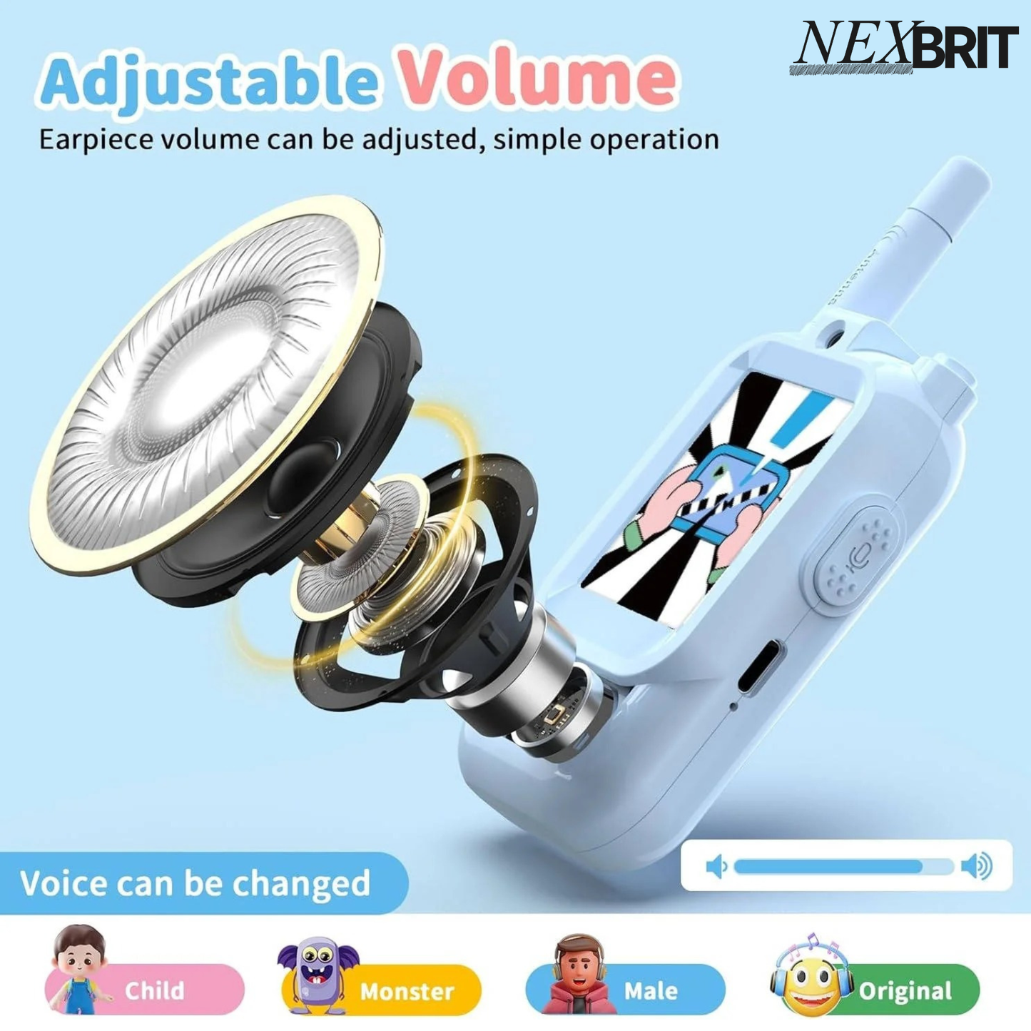 NEX BRIT™ Digital Walkie-Talkie