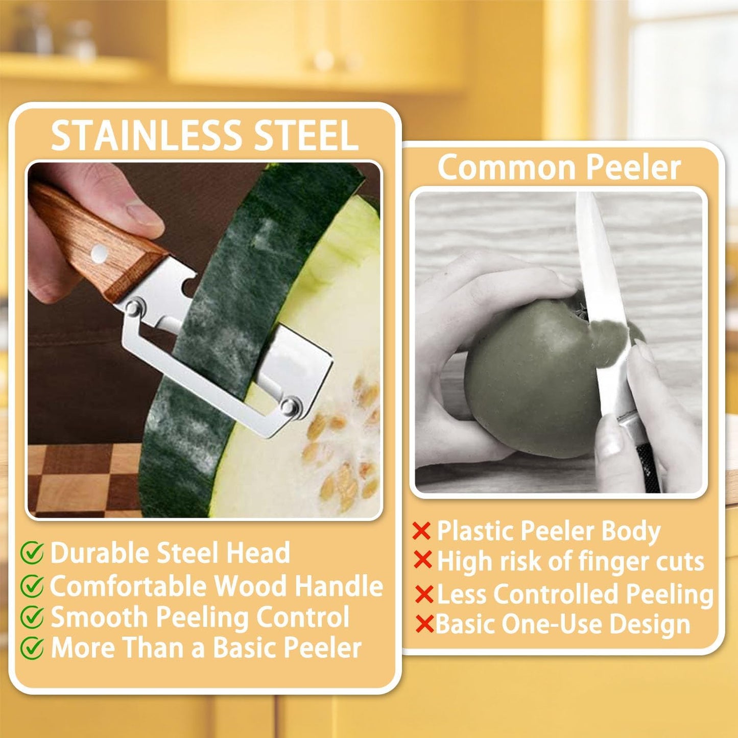 KitchenEase 2-in-1 Peeler Set