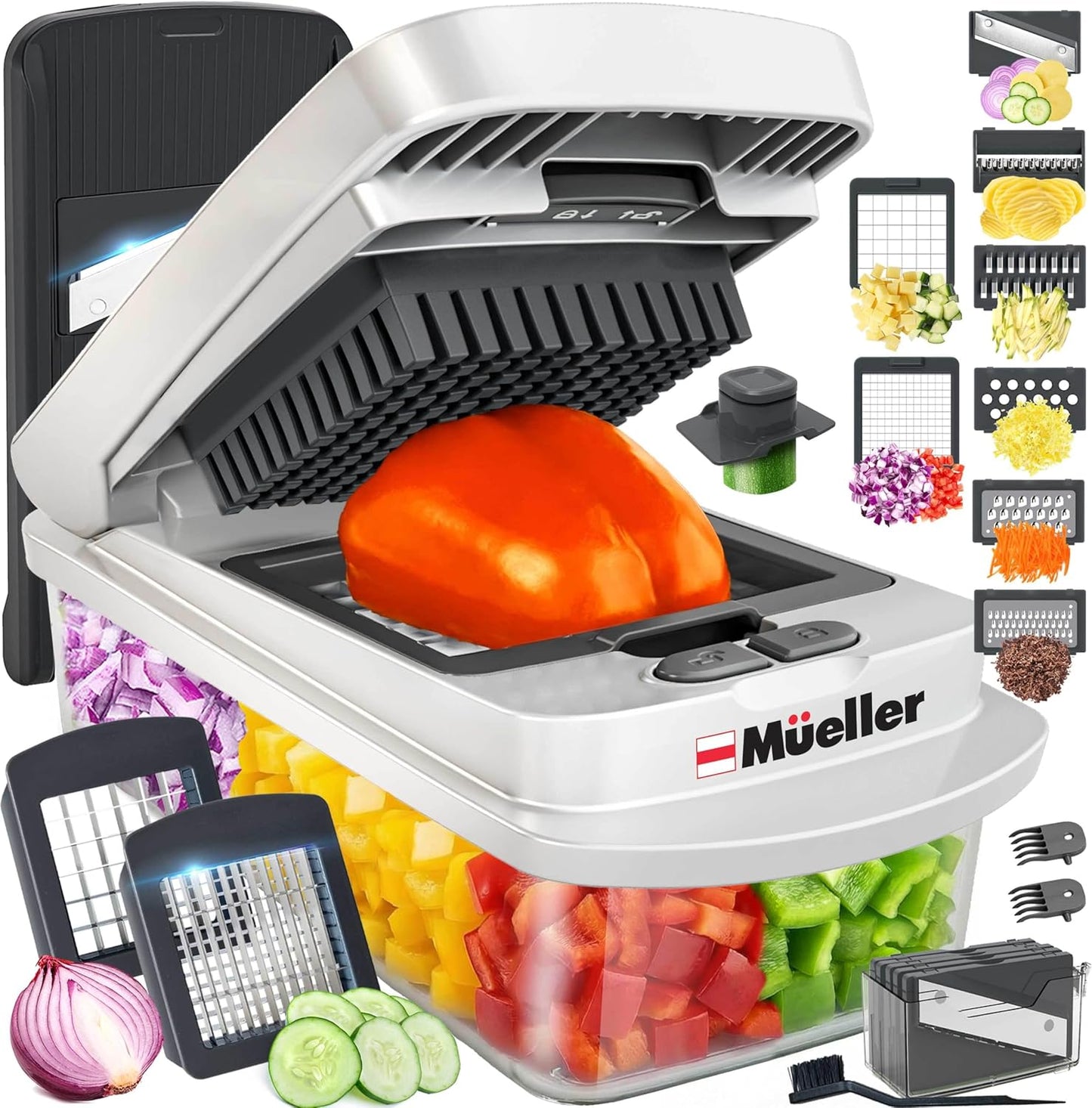 Mueller Pro-Series 10-in-1 Vegetable Chopper
