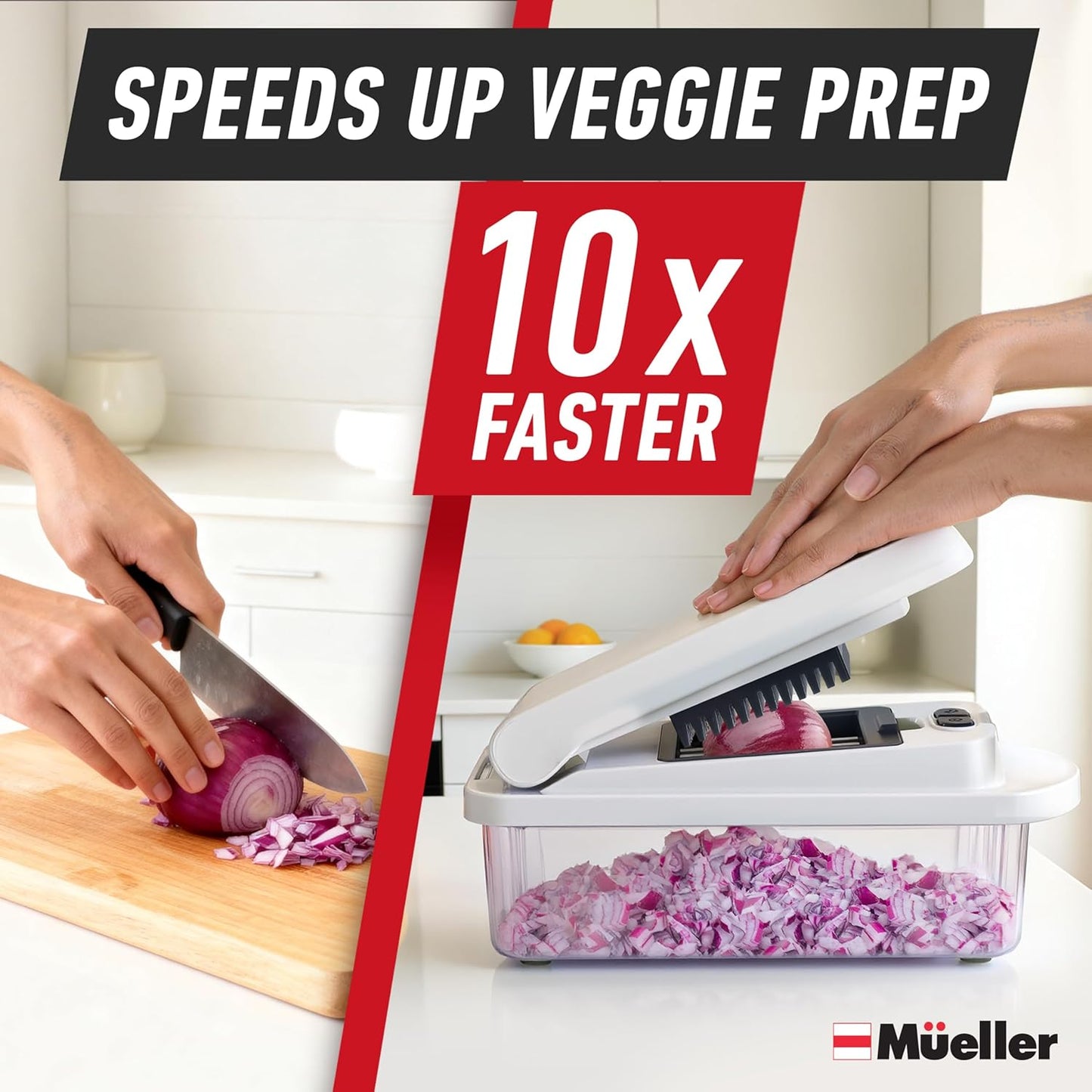 Mueller Pro-Series 10-in-1 Vegetable Chopper