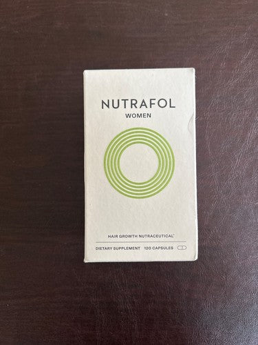 Nutrafol Women’s Hair Growth Dietary Supplement Bottle with 120 Capsules