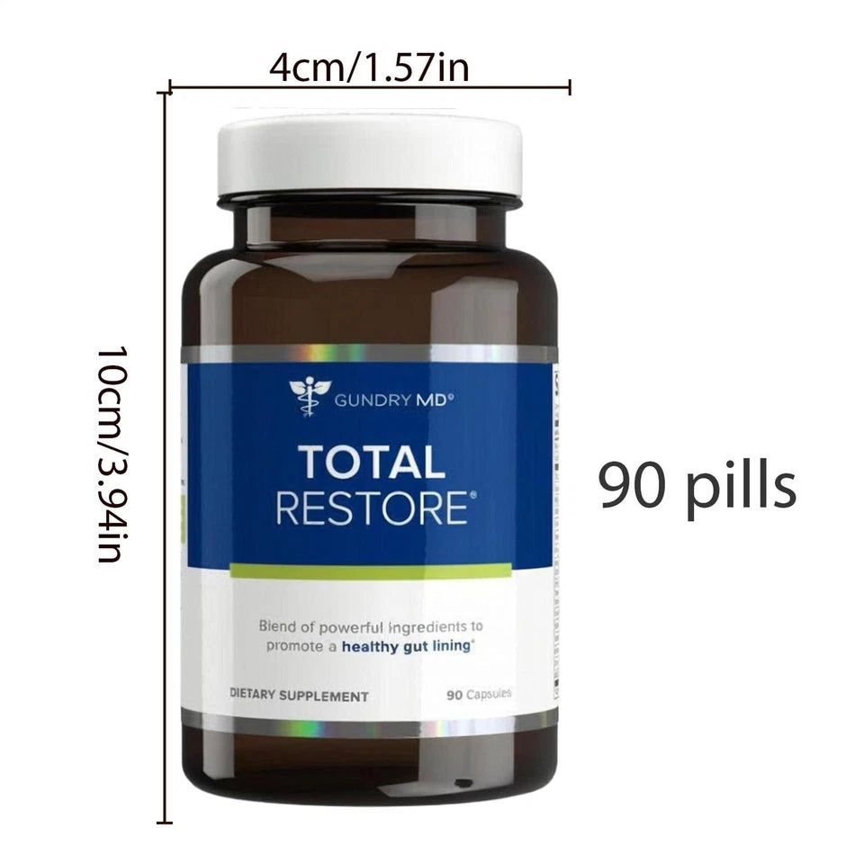 Gundry MD Total Restore Gut Health and Gut Lining Support Supplement 90 Capsules