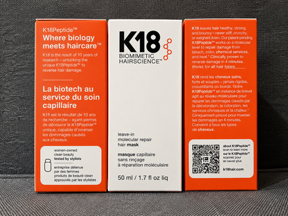 K18 Leave-In Molecular Repair Hair Mask 50ml – Deep Damage Repair Treatment for All Hair Types