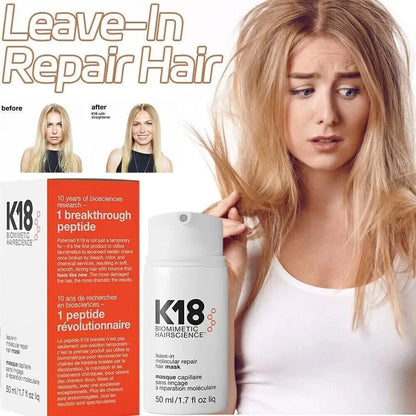 K18 Leave-In Molecular Repair Hair Mask 50ml – Deep Damage Repair Treatment for All Hair Types
