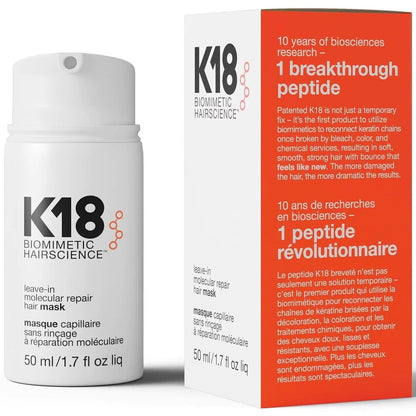 K18 Leave-In Molecular Repair Hair Mask 50ml – Deep Damage Repair Treatment for All Hair Types