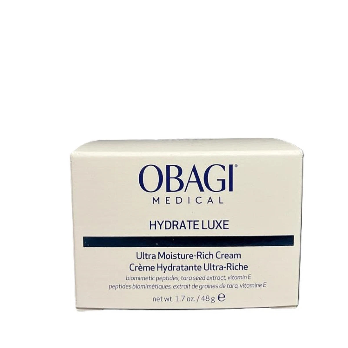 Obagi Medical Hydrate Luxe cream packaging on a white background