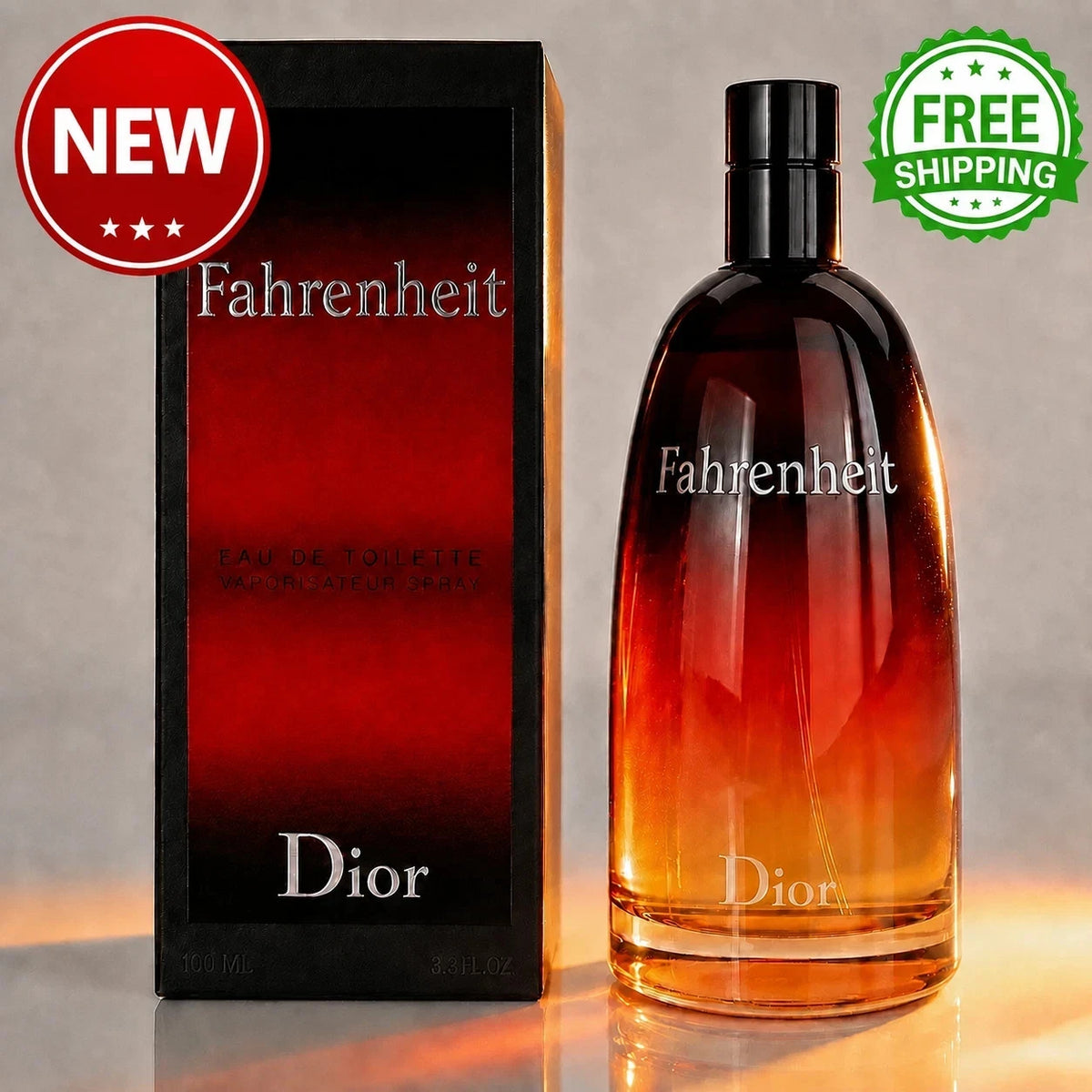 Fahrenheit Men's Perfume Eau De Toilette 3.4 oz EDT Cologne for Men
