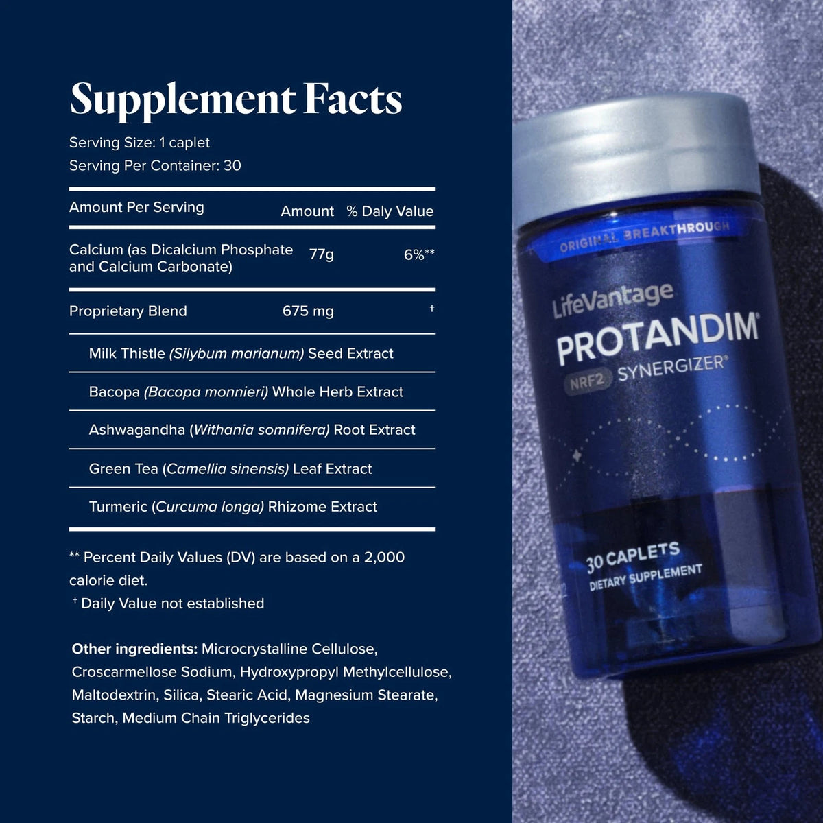 LifeVantage Protandim NRF2 Synergizer – 30 Caplets Dietary Supplement