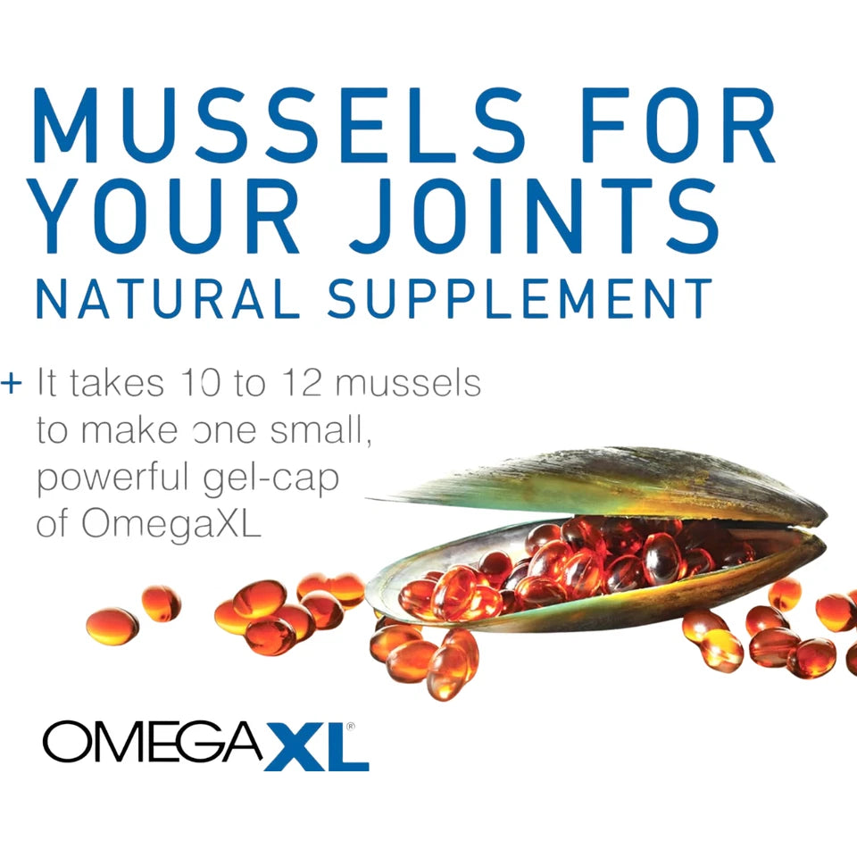 Omega XL Natural Joint Muscle Support Omega-3 Supplement – 60 Softgels