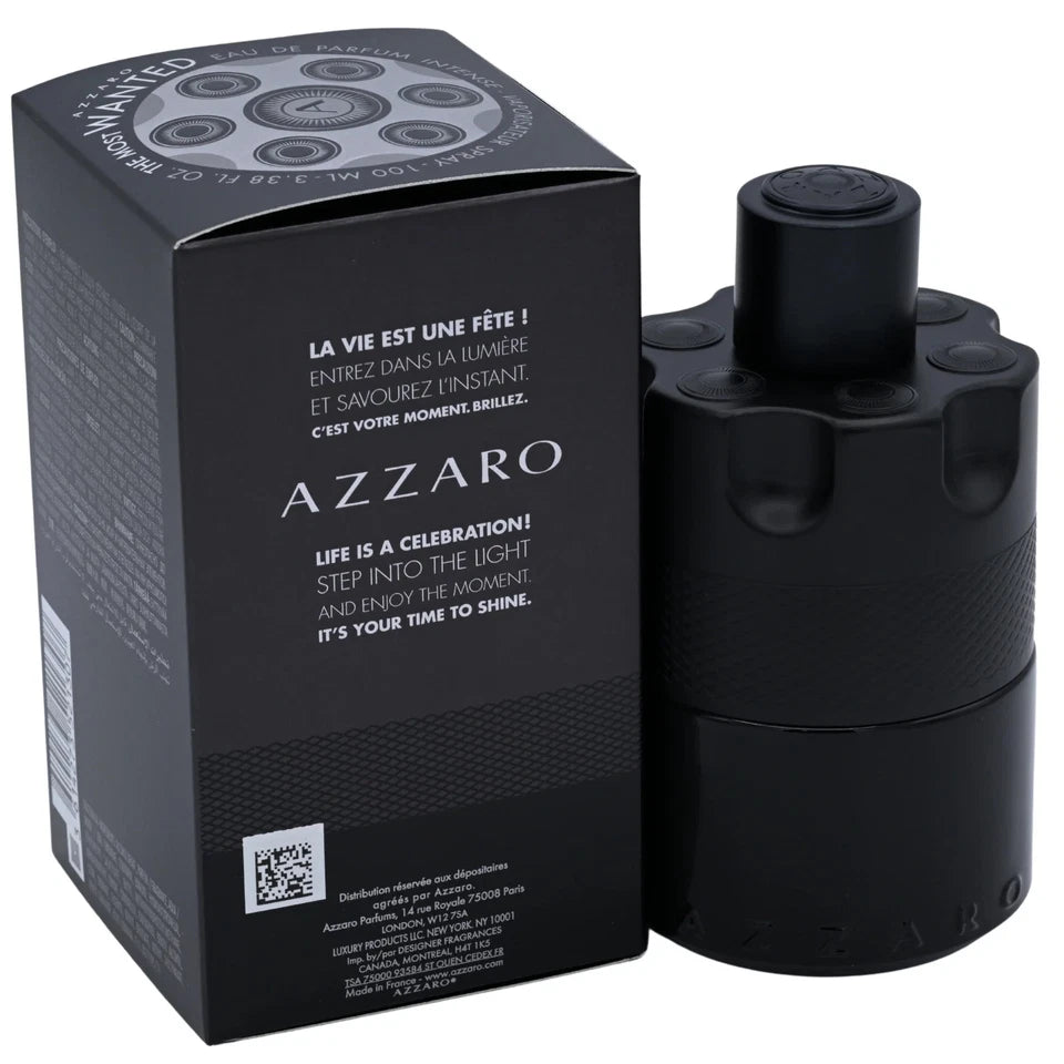 The Most Wanted by Azzaro cologne for men EDP intense 3.3 / 3.4 oz New in Box