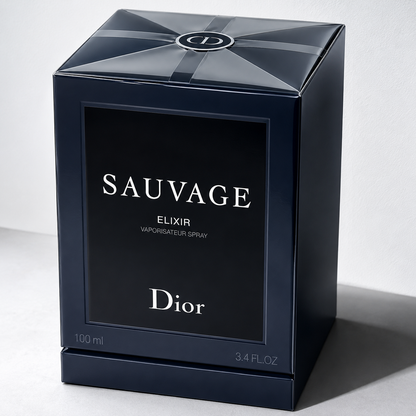 Dior Sauvage Elixir Eau de Parfum Intense for Men 100ml / 3.4 Fl Oz Spray – Luxury Men's Fragrance